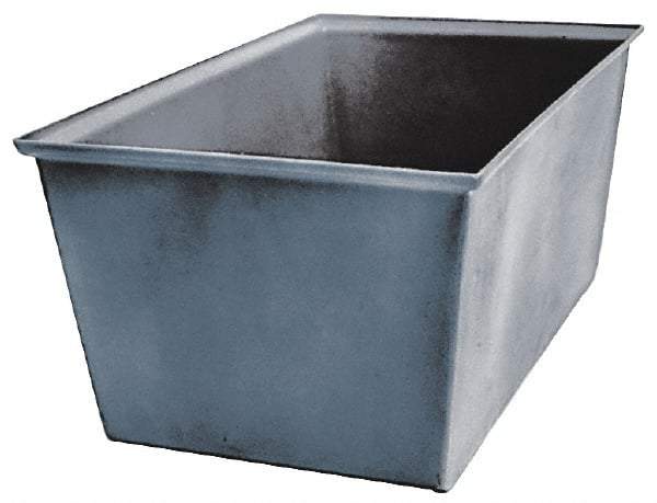 Bayhead Products - Gray Polyethylene Tote Container - Nesting, 23" Long x 15" Wide x 12" High - All Tool & Supply