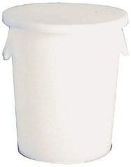 Bayhead Products - 33 Gal Gray Round Trash Can - Polyethylene, 27" High - All Tool & Supply