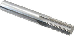 Scientific Cutting Tools - 5/8-16 Thread, 1/2" Shank Diam, Bright Coating, Solid Carbide Straight Flute Thread Mill - 6 Flutes, 3-1/2" OAL, 5/8" Min Noml Diameter - All Tool & Supply