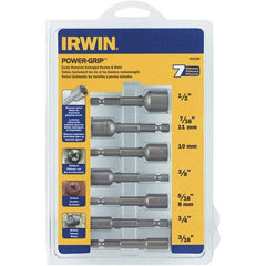 Irwin - 7 Piece Screw & Nut Extractor Set - 1/2 to 3/16 Size Range - All Tool & Supply