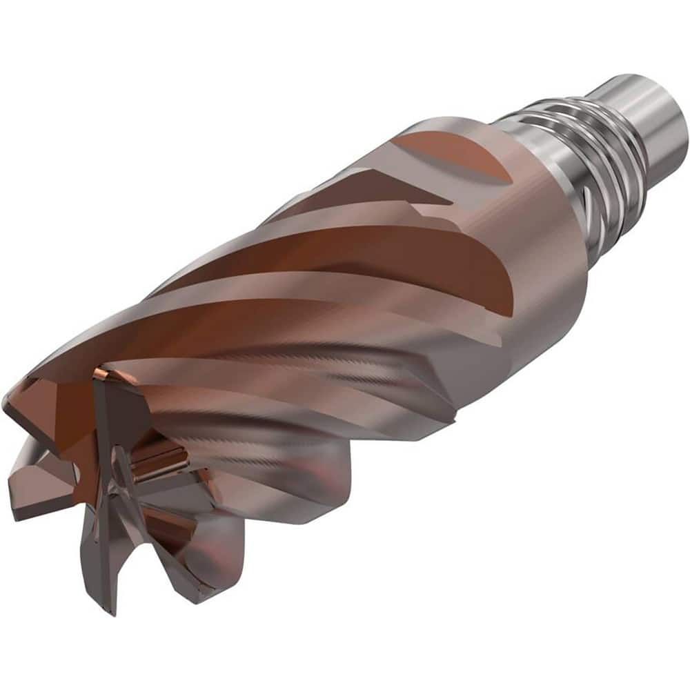 Corner Radius & Corner Chamfer End Mill Heads; Mill Diameter (mm): 25.00; Mill Diameter (Decimal Inch): 0.9843; Length of Cut (mm): 37.5000; Connection Type: E25; Overall Length (mm): 73.5000; Centercutting: Yes; Corner Radius (mm): 3.00; Minimum Helix An