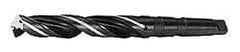 General Chipbreaker - 15/16", 3MT 130° Point High Speed Steel Taper Shank Drill Bit - Oxide Finish, 6-1/4" Flute Length, 11" OAL, Chipbreaker Flute, Through Coolant - All Tool & Supply