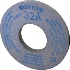 Norton - 12" Diam x 5" Hole x 1" Thick, K Hardness, 46 Grit Surface Grinding Wheel - Aluminum Oxide, Type 1, Coarse Grade, 2,070 Max RPM, Vitrified Bond, No Recess - All Tool & Supply