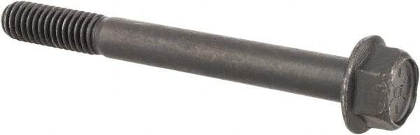 Value Collection - 5/16-18 UNC, 3" Length Under Head, Hex Drive Flange Bolt - 7/8" Thread Length, Grade 8 Alloy Steel, Smooth Flange, Phosphate & Oil Finish - All Tool & Supply