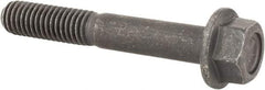 Value Collection - 3/8-16 UNC, 2-1/2" Length Under Head, Hex Drive Flange Bolt - 1" Thread Length, Grade 8 Alloy Steel, Smooth Flange, Phosphate & Oil Finish - All Tool & Supply