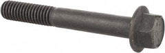 Value Collection - 3/8-16 UNC, 2-3/4" Length Under Head, Hex Drive Flange Bolt - 1" Thread Length, Grade 8 Alloy Steel, Smooth Flange, Phosphate & Oil Finish - All Tool & Supply