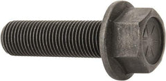 Value Collection - 1/2-20 UNF, 1-3/4" Length Under Head, Hex Drive Flange Bolt - 1-1/4" Thread Length, Grade 8 Alloy Steel, Smooth Flange, Phosphate & Oil Finish - All Tool & Supply