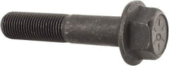 Value Collection - 1/2-20 UNF, 2-1/2" Length Under Head, Hex Drive Flange Bolt - 1-1/4" Thread Length, Grade 8 Alloy Steel, Smooth Flange, Phosphate & Oil Finish - All Tool & Supply