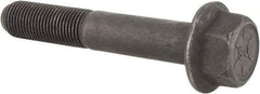 Value Collection - 1/2-20 UNF, 3" Length Under Head, Hex Drive Flange Bolt - 1-1/4" Thread Length, Grade 8 Alloy Steel, Smooth Flange, Phosphate & Oil Finish - All Tool & Supply