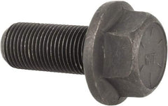 Value Collection - 5/8-18 UNF, 1-1/2" Length Under Head, Hex Drive Flange Bolt - 1-1/2" Thread Length, Grade 8 Alloy Steel, Smooth Flange, Phosphate & Oil Finish - All Tool & Supply