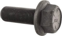 Value Collection - 5/8-18 UNF, 1-3/4" Length Under Head, Hex Drive Flange Bolt - 1-1/2" Thread Length, Grade 8 Alloy Steel, Smooth Flange, Phosphate & Oil Finish - All Tool & Supply