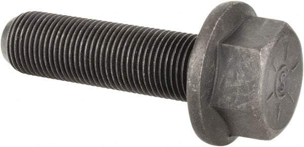 Value Collection - 5/8-18 UNF, 2-1/4" Length Under Head, Hex Drive Flange Bolt - 1-1/2" Thread Length, Grade 8 Alloy Steel, Smooth Flange, Phosphate & Oil Finish - All Tool & Supply