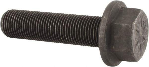 Value Collection - 5/8-18 UNF, 2-1/2" Length Under Head, Hex Drive Flange Bolt - 1-1/2" Thread Length, Grade 8 Alloy Steel, Smooth Flange, Phosphate & Oil Finish - All Tool & Supply