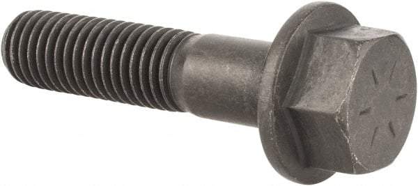 Value Collection - 5/8-11 UNC, 2-3/4" Length Under Head, Hex Drive Flange Bolt - 1-1/2" Thread Length, Grade 8 Alloy Steel, Smooth Flange, Phosphate & Oil Finish - All Tool & Supply