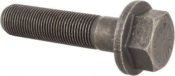 Value Collection - 5/8-18 UNF, 2-3/4" Length Under Head, Hex Drive Flange Bolt - 1-1/2" Thread Length, Grade 8 Alloy Steel, Smooth Flange, Phosphate & Oil Finish - All Tool & Supply