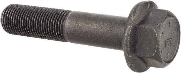 Value Collection - 5/8-18 UNF, 3" Length Under Head, Hex Drive Flange Bolt - 1-1/2" Thread Length, Grade 8 Alloy Steel, Smooth Flange, Phosphate & Oil Finish - All Tool & Supply