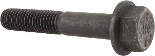 Value Collection - 5/8-11 UNC, 3-3/4" Length Under Head, Hex Drive Flange Bolt - 1-1/2" Thread Length, Grade 8 Alloy Steel, Smooth Flange, Phosphate & Oil Finish - All Tool & Supply