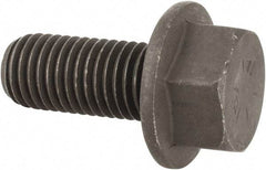 Value Collection - 3/4-10 UNC, 1-3/4" Length Under Head, Hex Drive Flange Bolt - 1-3/4" Thread Length, Grade 8 Alloy Steel, Smooth Flange, Phosphate & Oil Finish - All Tool & Supply