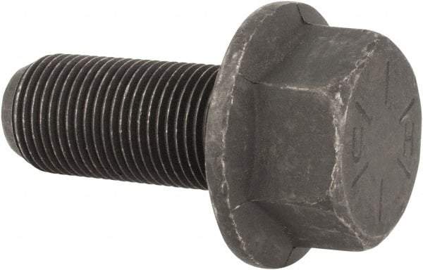 Value Collection - 3/4-16 UNF, 1-3/4" Length Under Head, Hex Drive Flange Bolt - 1-3/4" Thread Length, Grade 8 Alloy Steel, Smooth Flange, Phosphate & Oil Finish - All Tool & Supply