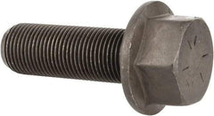 Value Collection - 3/4-16 UNF, 2-1/4" Length Under Head, Hex Drive Flange Bolt - 1-3/4" Thread Length, Grade 8 Alloy Steel, Smooth Flange, Phosphate & Oil Finish - All Tool & Supply