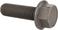 Value Collection - 3/4-10 UNC, 2-1/2" Length Under Head, Hex Drive Flange Bolt - 1-3/4" Thread Length, Grade 8 Alloy Steel, Smooth Flange, Phosphate & Oil Finish - All Tool & Supply