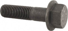 Value Collection - 3/4-10 UNC, 3" Length Under Head, Hex Drive Flange Bolt - 1-3/4" Thread Length, Grade 8 Alloy Steel, Smooth Flange, Phosphate & Oil Finish - All Tool & Supply