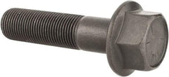 Value Collection - 3/4-16 UNF, 3" Length Under Head, Hex Drive Flange Bolt - 1-3/4" Thread Length, Grade 8 Alloy Steel, Smooth Flange, Phosphate & Oil Finish - All Tool & Supply