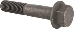 Value Collection - 3/4-10 UNC, 4" Length Under Head, Hex Drive Flange Bolt - 1-3/4" Thread Length, Grade 8 Alloy Steel, Smooth Flange, Phosphate & Oil Finish - All Tool & Supply