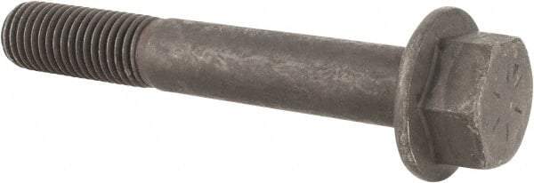 Value Collection - 3/4-10 UNC, 5" Length Under Head, Hex Drive Flange Bolt - 1-3/4" Thread Length, Grade 8 Alloy Steel, Smooth Flange, Phosphate & Oil Finish - All Tool & Supply