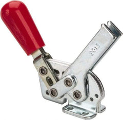 De-Sta-Co - 295 Lb Holding Capacity, Horizontal Handle, Manual Hold Down Toggle Clamp - 58° Handle Movement, 71° Bar Opening, U-Bar, Flanged Base, Electro-Plated Zinc, Carbon Steel - All Tool & Supply