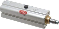 De-Sta-Co - 22 Lb Clamping Force, Adjustable (Right, Left, Straight) Swing, 21mm Total Stroke, Single-Acting Pneumatic Swing Clamp - M5 Port, 105.41mm Body Length x 20.07mm Body Width, 4.9 cm3 (Clamp), 6.6 cm3 (Unclamp), 145 Max psi - All Tool & Supply