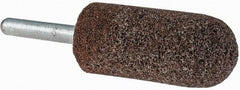 Grier Abrasives - 7/8 x 2" Head Diam x Thickness, A11, Pointed Tree, Aluminum Oxide Mounted Point - All Tool & Supply