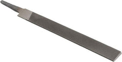 Value Collection - 6" Long, Second Cut, Knife American-Pattern File - Double Cut, 5/32" Overall Thickness, Tang - All Tool & Supply