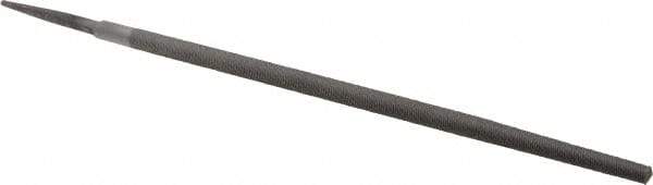 Value Collection - 12" Long, Second Cut, Round American-Pattern File - Double Cut, Tang - All Tool & Supply