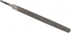 Value Collection - 6" Long, Smooth Cut, Triangle American-Pattern File - Double Cut, Tang - All Tool & Supply