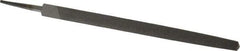 Value Collection - 8" Long, Smooth Cut, Triangle American-Pattern File - Double Cut, Tang - All Tool & Supply