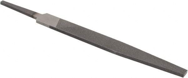 Value Collection - 4" Long, Smooth Cut, Warding American-Pattern File - Double Cut, 3/64" Overall Thickness, Tang - All Tool & Supply