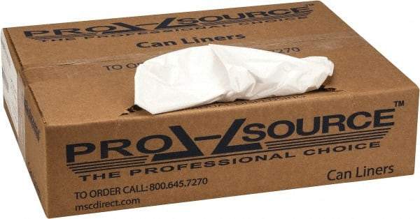 PRO-SOURCE - 0.7 mil Thick, Heavy-Duty Trash Bags - 24" Wide x 31" High, White - All Tool & Supply