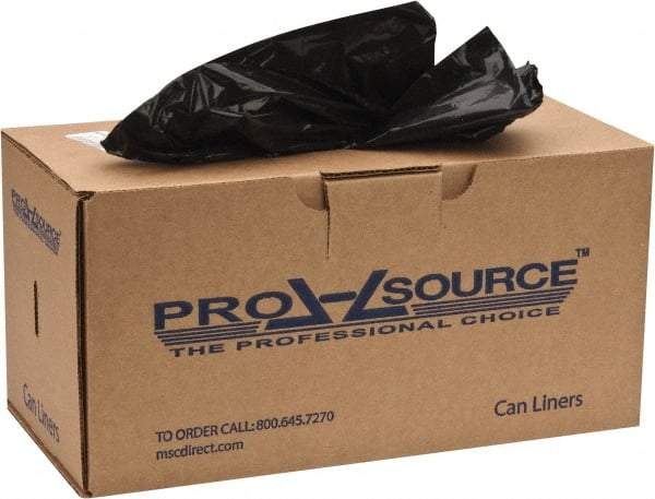 PRO-SOURCE - 0.9 mil Thick, Heavy-Duty Trash Bags - 32-1/2" Wide x 40" High, Black - All Tool & Supply