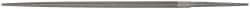 Grobet - 8" Standard Precision Swiss Pattern Round File - Double Cut, 5/16" Width Diam, With Tang - All Tool & Supply