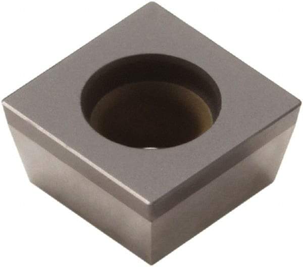 Seco - SCGW21.52 Grade CBN200 PCBN Turning Insert - Uncoated, 90° Square, 1/4" Inscr Circle, 3/32" Thick, 1/32" Corner Radius - All Tool & Supply