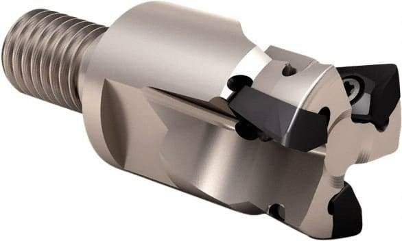 Seco - 94° Lead Angle, 16mm Min Cut Diam, 2.5mm Max Depth of Cut, Indexable Chamfer and Angle End Mill - 3 Inserts, XO.. 06.. Insert Style, Through Coolant, Modular Connection - All Tool & Supply