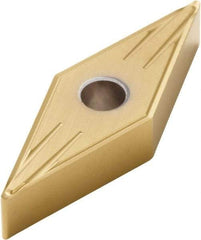 Seco - VNMG331 FF2 Grade CP500 Carbide Turning Insert - TiAlN/TiN Finish, 35° Diamond, 3/8" Inscr Circle, 3/16" Thick, 1/64" Corner Radius - All Tool & Supply