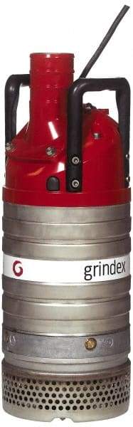 Grindex - 4-2/5 hp, 460 Amp Rating, 460 Volts, Nonautomatic Operation, Dewatering Pump - 3 Phase, Aluminum Housing - All Tool & Supply