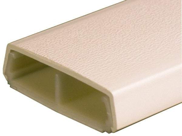 Wiremold - 1.53m Long x 11/16 Inch Deep x 2-1/4 Inch Wide, Plastic Raceway - Snap On, 2 Channel, Ivory - All Tool & Supply