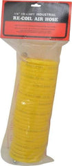 Value Collection - 1/4" ID Thumb Lever Air Gun - 25' Long Nylon Hose, 1/4" Inlet, NPT Thread, 200 Max psi - All Tool & Supply