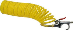 Value Collection - 1/4" ID Thumb Lever Air Gun - 25' Long Nylon Hose, 1/4" Inlet, NPT Thread, 200 Max psi - All Tool & Supply