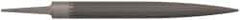 Grobet - 10" Standard Precision Swiss Pattern Half Round File - Double Cut, 1" Width Diam x 19/64" Thick, With Tang - All Tool & Supply