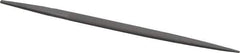 Grobet - 6" Standard Precision Swiss Pattern Pippin File - Double Cut, 25/64" Width Diam x 9/64" Thick, With Tang - All Tool & Supply