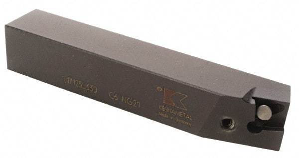 Kennametal - 1.171...75DEG, Left Hand Cut, 63/64" Shank Height x 25mm Shank Width, Positive Rake Indexable Turning Toolholder - 150mm OAL, D2FIX11..L.. Insert Compatibility, Series Fix-Perfect - All Tool & Supply